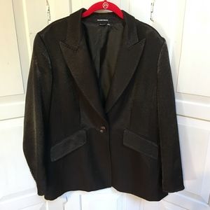 Ellen Tracy Shimmery Brown Blazer